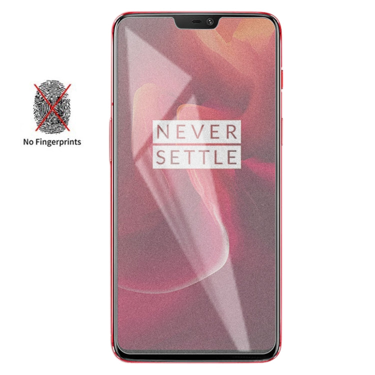透明磨砂非全屏鋼化貼膜 適用於OnePlus 6