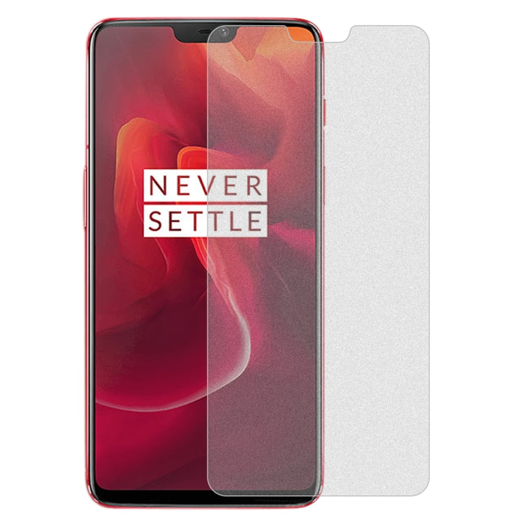 10個裝 透明磨砂非全屏鋼化貼膜 適用於OnePlus 6