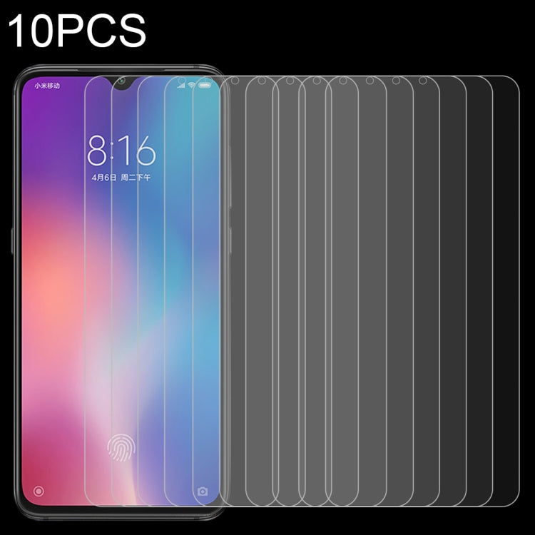 10個裝 適用於小米 Mi 9 0.26mm 9H 2.5D弧邊鋼化玻璃膜