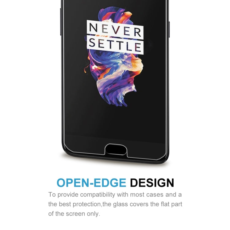 適用於OnePlus 5 0.3mm厚度 9H表面硬度 2.5D弧邊 非全屏鋼化玻璃保護膜