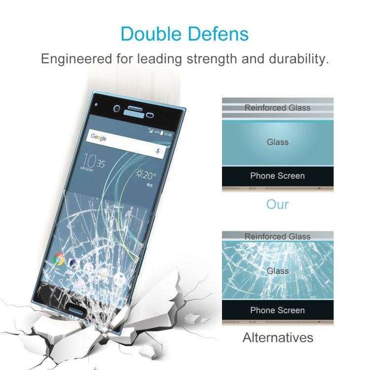 適用於索尼Xperia XZs 0.33mm厚度 9H表面硬度 3D曲面全屏覆蓋鋼化玻璃保護膜