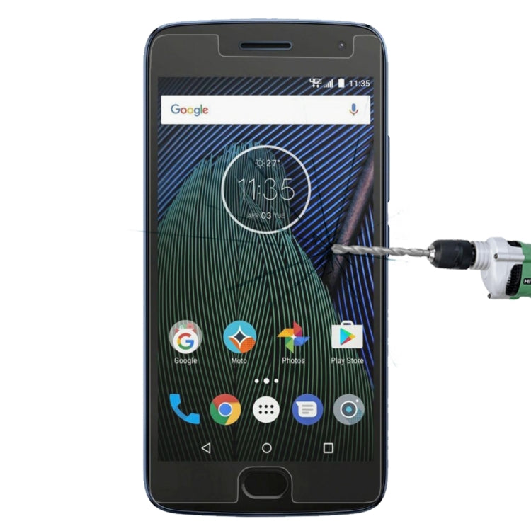 適用於摩托羅拉Moto G5 Plus 0.26mm厚度 9H表面硬度  非全屏鋼化玻璃保護膜