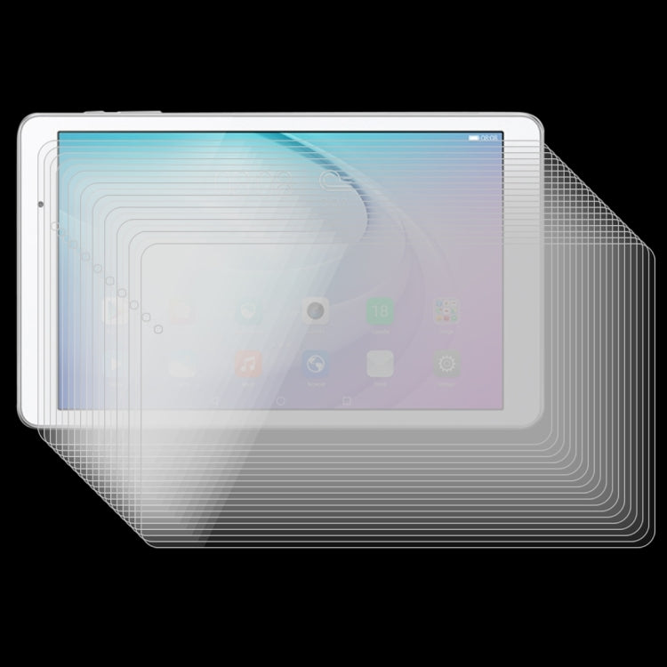 75片裝 適用於華為MediaPad T2 10.0 Pro 0.4mm厚度 9H表面硬度 全屏覆蓋鋼化玻璃保護膜