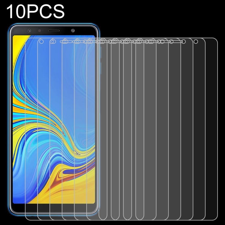 10個裝 適用於三星Galaxy A7  0.26mm 9H 2.5D弧邊鋼化玻璃膜