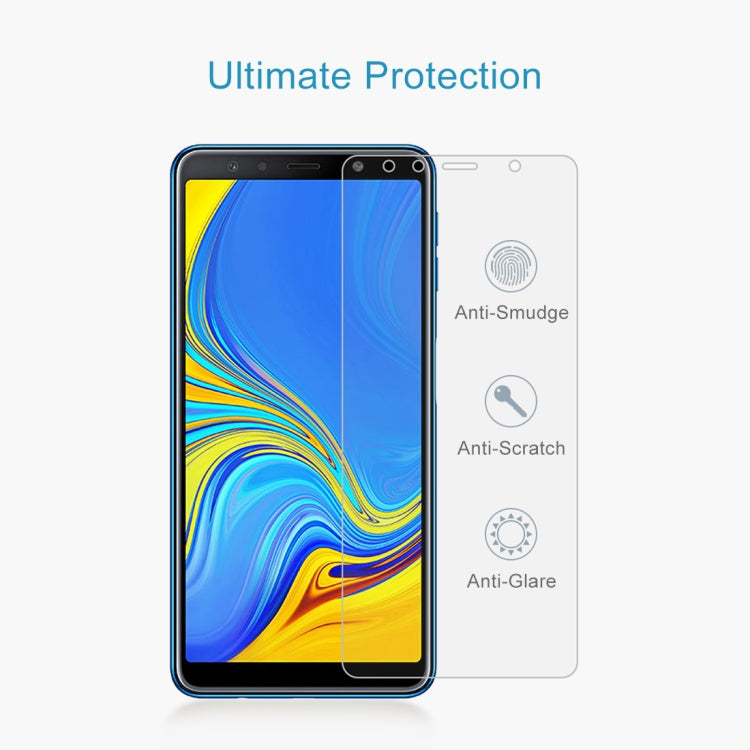 10個裝 適用於三星Galaxy A7  0.26mm 9H 2.5D弧邊鋼化玻璃膜