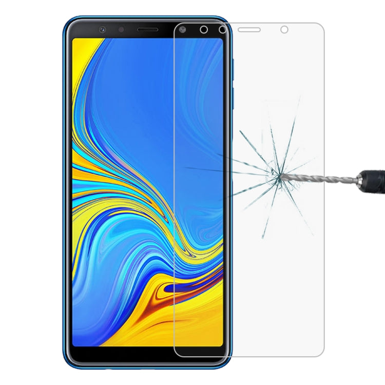 適用於三星Galaxy A7  0.26mm 9H 2.5D弧邊鋼化玻璃膜