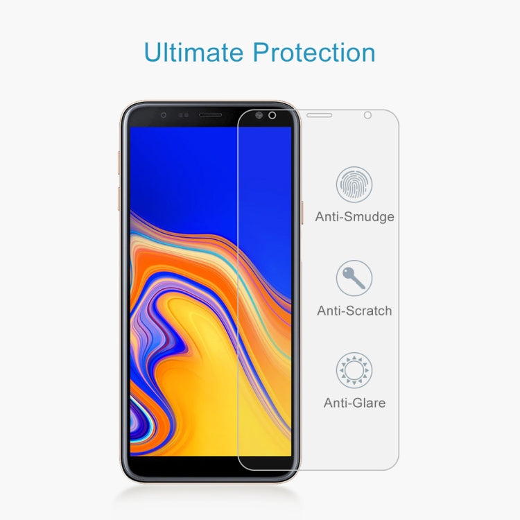 適用於三星Galaxy J4+ 0.26mm 9H 2.5D弧邊鋼化玻璃膜