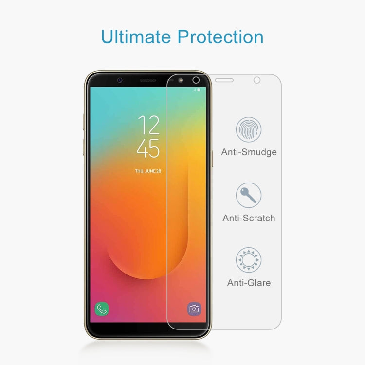10個裝 適用於三星Galaxy J8+ 0.26mm 9H 2.5D弧邊鋼化玻璃膜