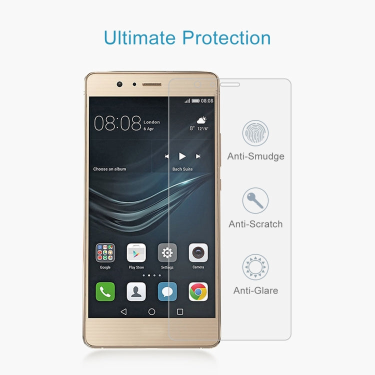 50 PCS 適用於華為P9 lite 0.26mm 9H 2.5D弧邊鋼化玻璃膜