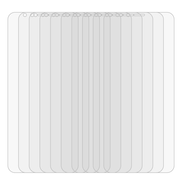 10個裝 適用於華為Y6 2018 0.26mm 9H 2.5D弧邊鋼化玻璃膜