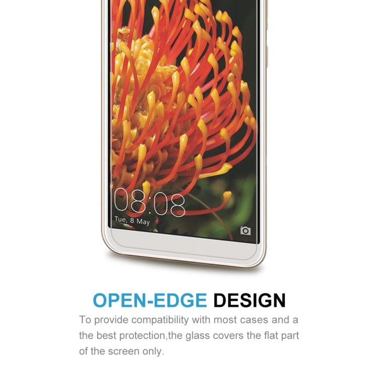 10個裝 適用於華為Y6 2018 0.26mm 9H 2.5D弧邊鋼化玻璃膜