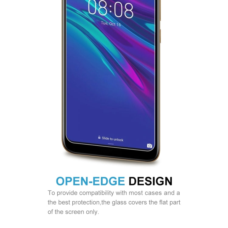 50 PCS 適用於華為Y6 2019 0.26mm 9H 2.5D弧邊鋼化玻璃膜