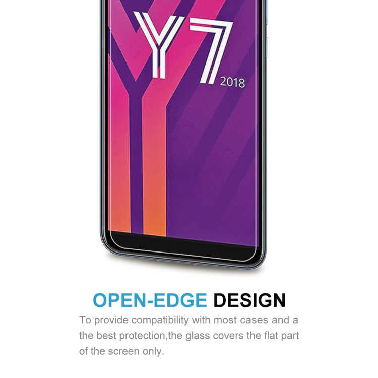 適用於華為Y7 2018 0.26mm 9H 2.5D弧邊鋼化玻璃膜