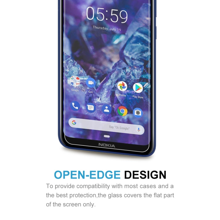適用於諾基亞5.1 Plus 0.26mm 9H 2.5D弧邊鋼化玻璃膜