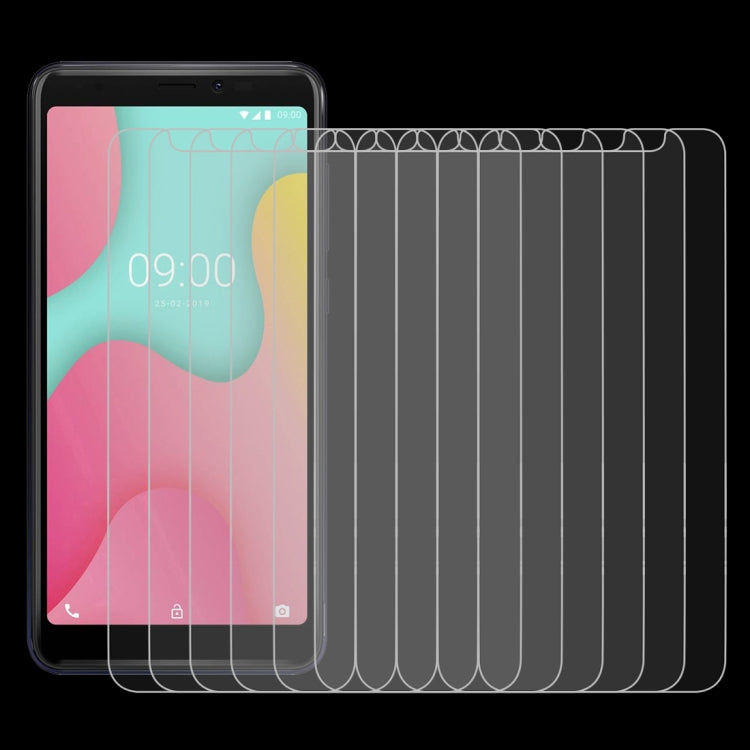 10個裝 適用於Wiko Y60 0.26mm 9H 2.5D弧邊鋼化玻璃膜