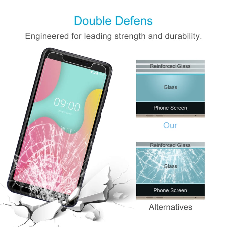 適用於Wiko Y60 0.26mm 9H 2.5D弧邊鋼化玻璃膜