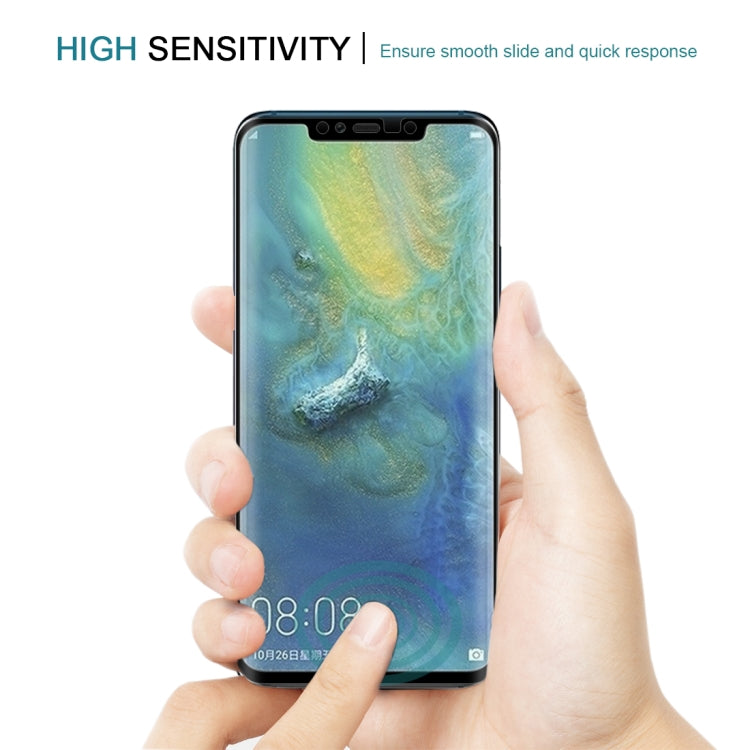 25個裝 適用於華為 Mate 20 Pro 0.3mm厚度 9H硬度 3D曲面全屏防塵款鋼化玻璃膜