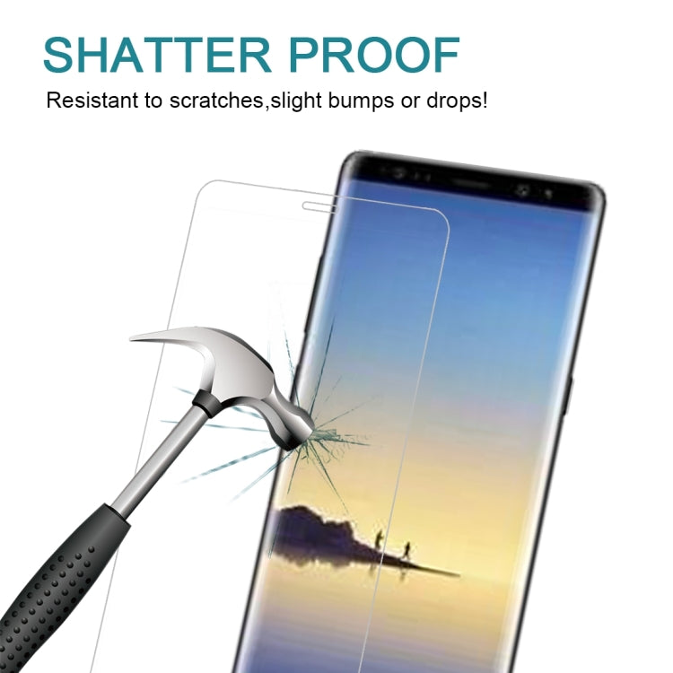 25個裝 適用於三星 Galaxy Note 8 0.3mm厚度 9H表面硬度 3D弧邊 絲印全屏覆蓋鋼化玻璃保護膜