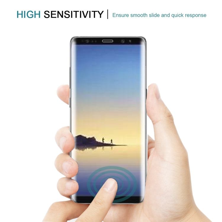 25個裝 適用於三星 Galaxy Note 8 0.3mm厚度 9H表面硬度 3D弧邊 絲印全屏覆蓋鋼化玻璃保護膜