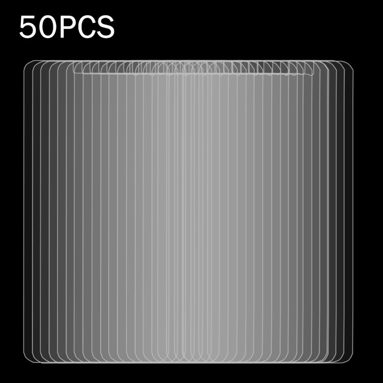 50個裝 適用於華為 Y7 0.3mm厚度 9H表面硬度 2.5D弧邊 非全屏鋼化玻璃保護膜 裸膜