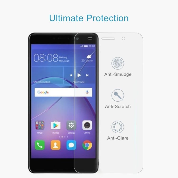 100個裝 適用於華為 Y3 2017 0.3mm厚度 9H表面硬度 2.5D弧邊 全屏鋼化玻璃保護膜