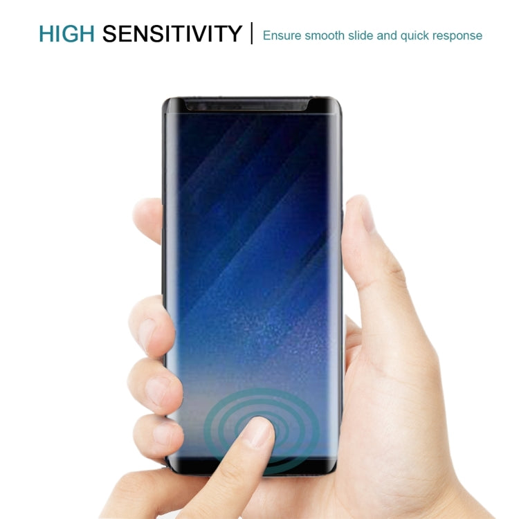 25個裝 適用於三星 Galaxy Note 8 0.3mm厚度 9H表面硬度 3D弧邊 絲印非全屏鋼化玻璃保護膜 縮小版
