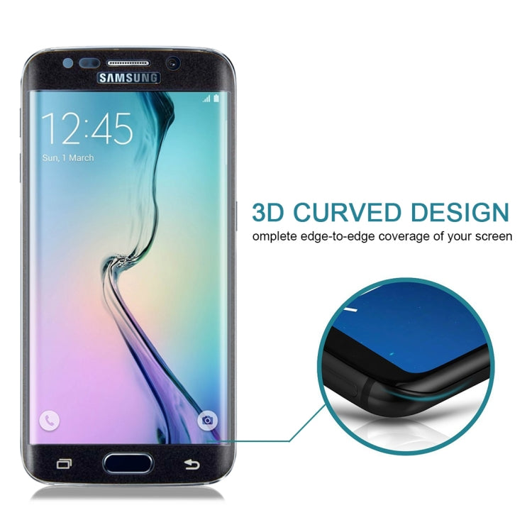 25個裝 適用於三星Galaxy S6 Edge 0.3mm 9H 3D曲面全屏絲印鋼化玻璃膜