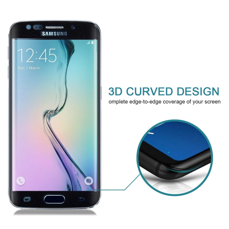 25個裝 適用於三星Galaxy S6 Edge 0.2mm 9H 3D曲面全屏絲印鋼化玻璃膜