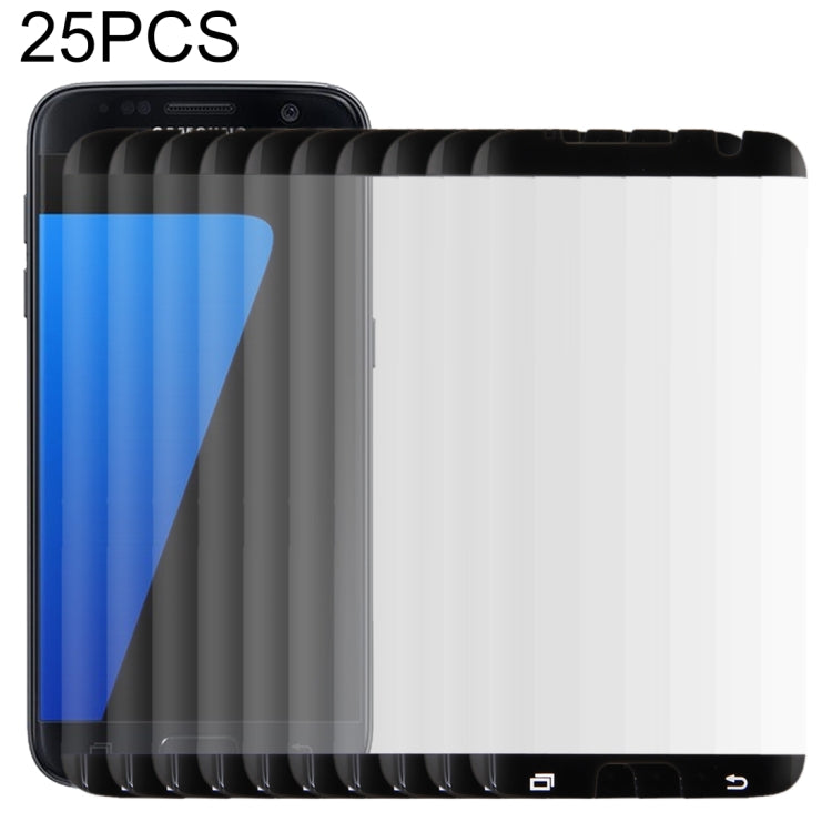 25個裝 適用於三星Galaxy S7 Edge / G935 0.26mm厚度 9H表面硬度 曲面 非全屏鋼化玻璃保護膜 縮小版