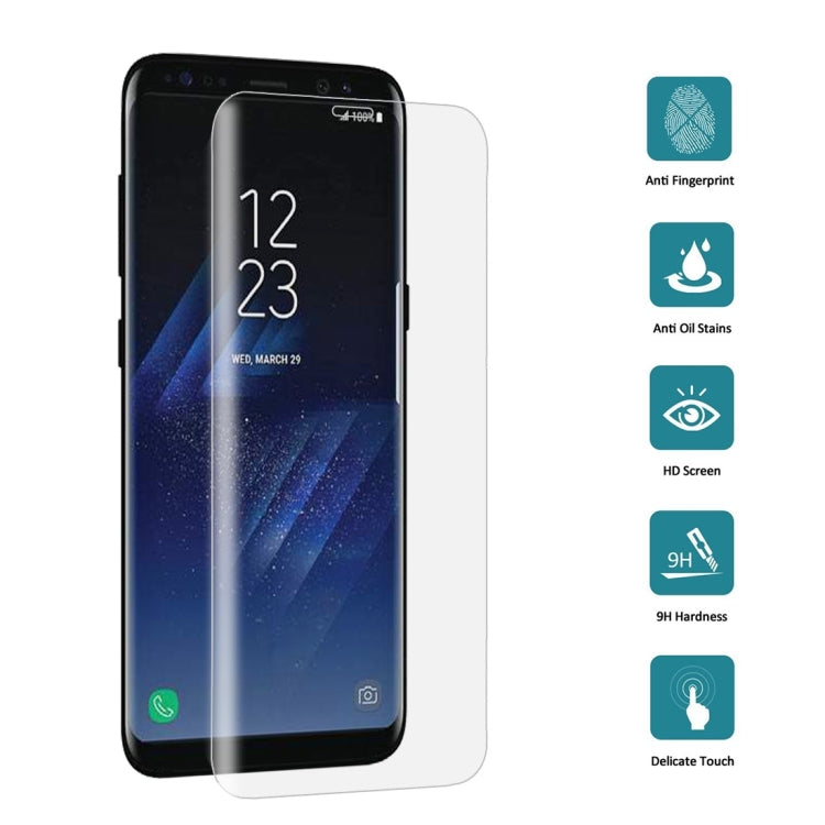 25個裝 適用於三星 Galaxy S8 Plus / G9550 0.3mm厚度 9H表面硬度 3D弧邊 全屏覆蓋鋼化玻璃保護膜 縮小有孔