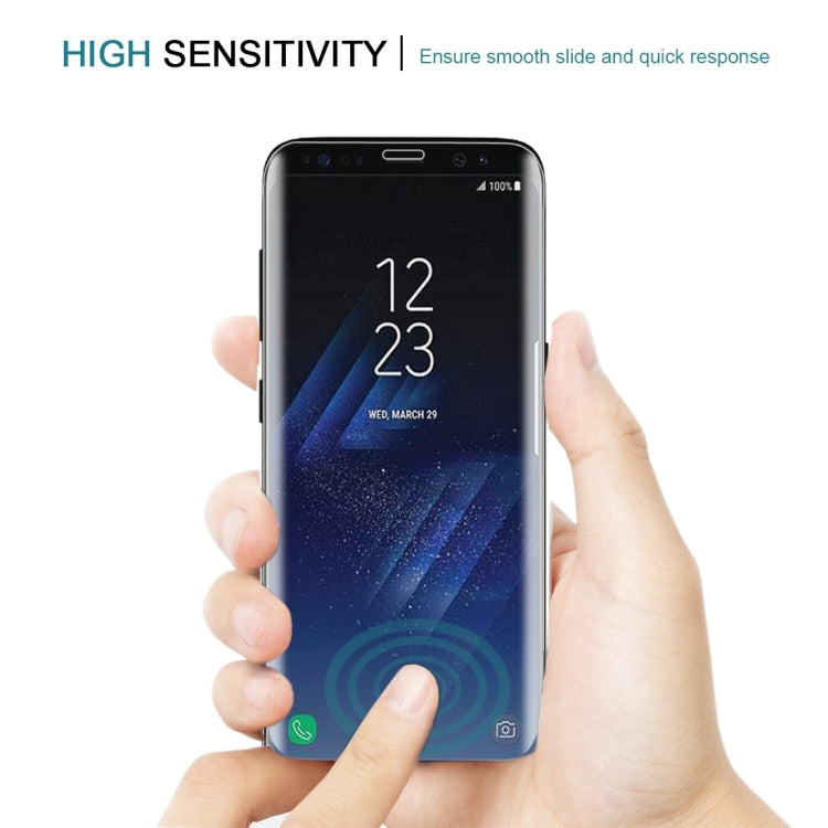 25個裝 適用於三星 Galaxy S8 Plus / G9550 0.3mm厚度 9H表面硬度 3D弧邊 全屏覆蓋鋼化玻璃保護膜 縮小有孔