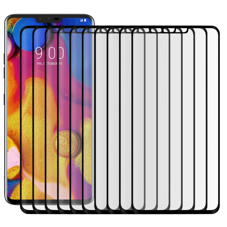 25個裝 適用於LG V40 ThinQ 0.3mm厚度 9H硬度 3D曲面全屏鋼化玻璃膜