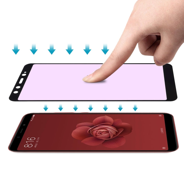 適用於小米 Mi 6X / A2  9H 3D全屏覆蓋碳纖維軟邊 防藍光護眼鋼化玻璃膜