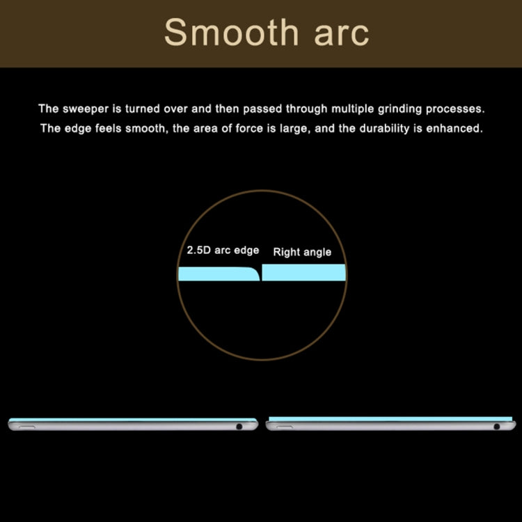 2個裝 適用於蘋果iPad Pro 12.9英寸 2018/2020/2021/2022 0.26mm9H硬度2.5D弧邊鋼化玻璃膜