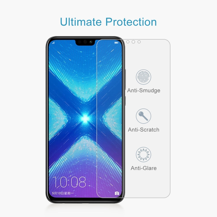 10個裝 適用於Huawei Honor 8X 0.26mm 9H 2.5D弧邊鋼化玻璃保護膜