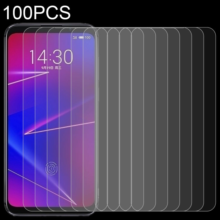 100個裝 適用於魅族 16X   0.26mm 9H 2.5D弧邊鋼化玻璃保護膜