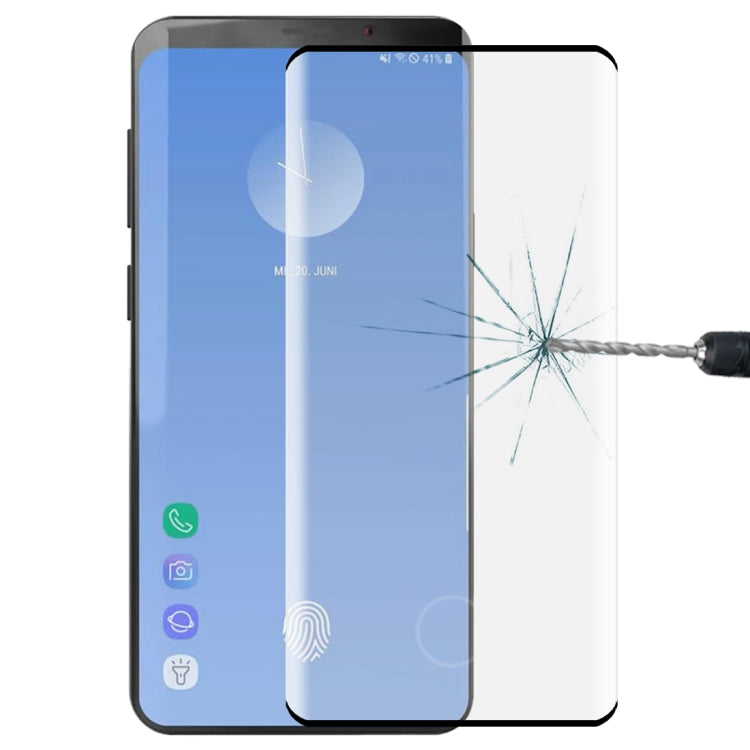 適用於Galaxy S10+ 0.3mm 9H 3D全屏鋼化玻璃保護膜 支持屏幕指紋解鎖