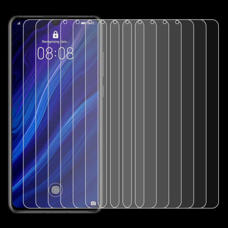 10個裝 適用於華為 P30 0.26mm 9H 2.5D弧邊鋼化玻璃膜