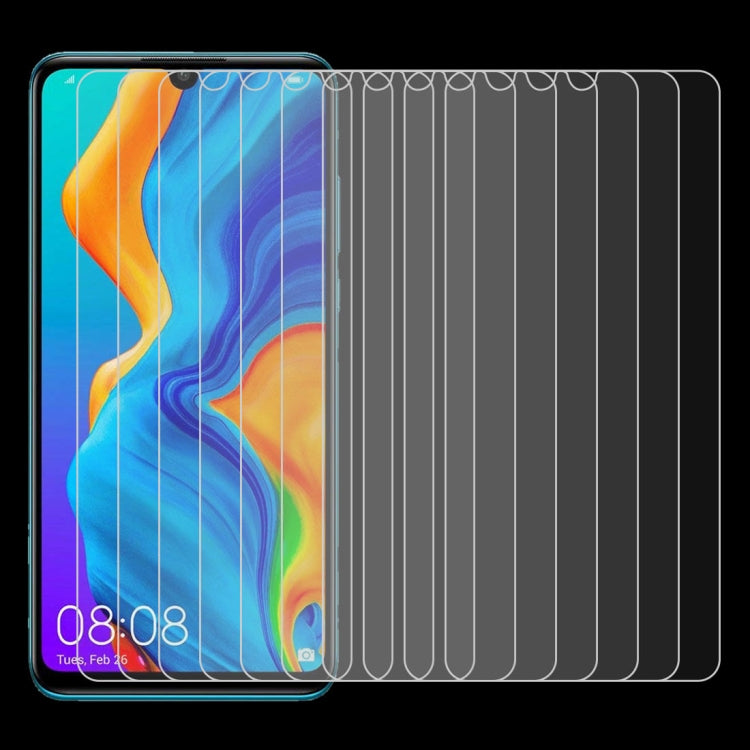 100個裝 適用於華為 P30 Lite 0.26mm 9H 2.5D弧邊鋼化玻璃膜