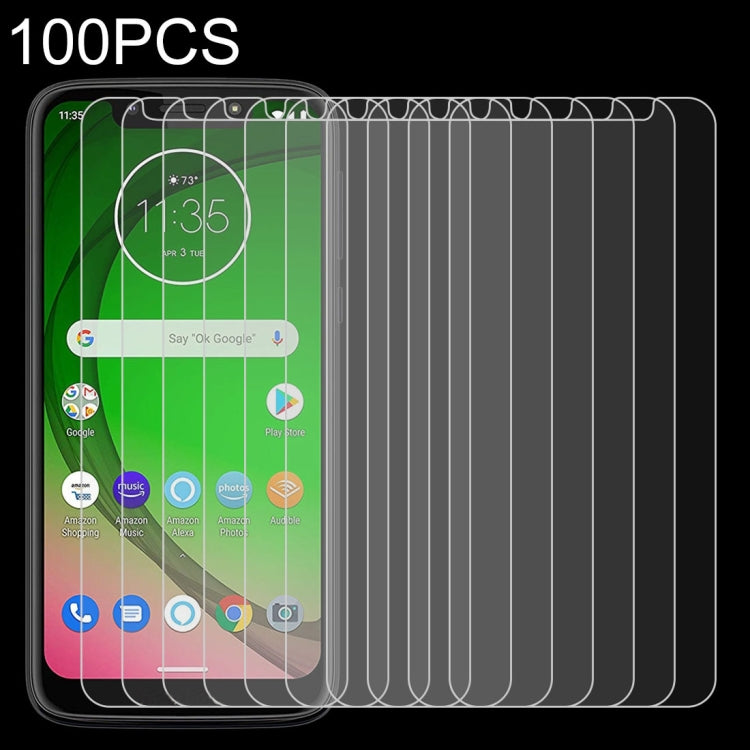 100個裝 適用於摩托羅拉 Moto G7 Play 0.26mm 9H 2.5D弧邊鋼化玻璃膜