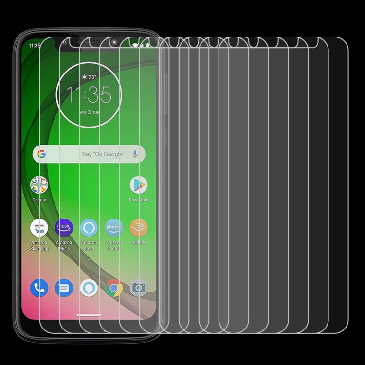 100個裝 適用於摩托羅拉 Moto G7 Play 0.26mm 9H 2.5D弧邊鋼化玻璃膜