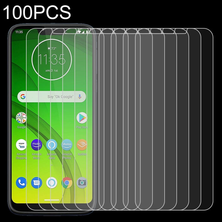 100個裝 適用於摩托羅拉 Moto G7 Power 0.26mm 9H 2.5D弧邊鋼化玻璃膜