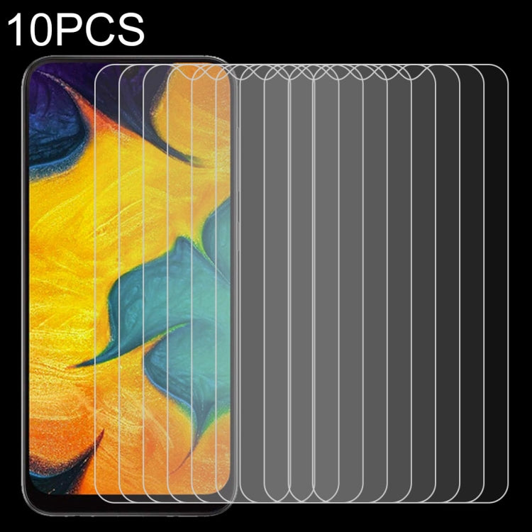 10 PCS 0.26mm 9H 2.5D Tempered Glass Film for Galaxy A30 / A30 JP