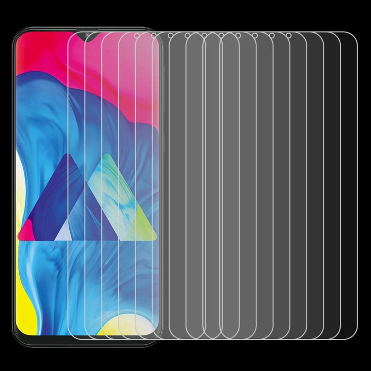 100個裝 適用於三星 Galaxy M10 0.26mm 9H 2.5D弧邊鋼化玻璃膜