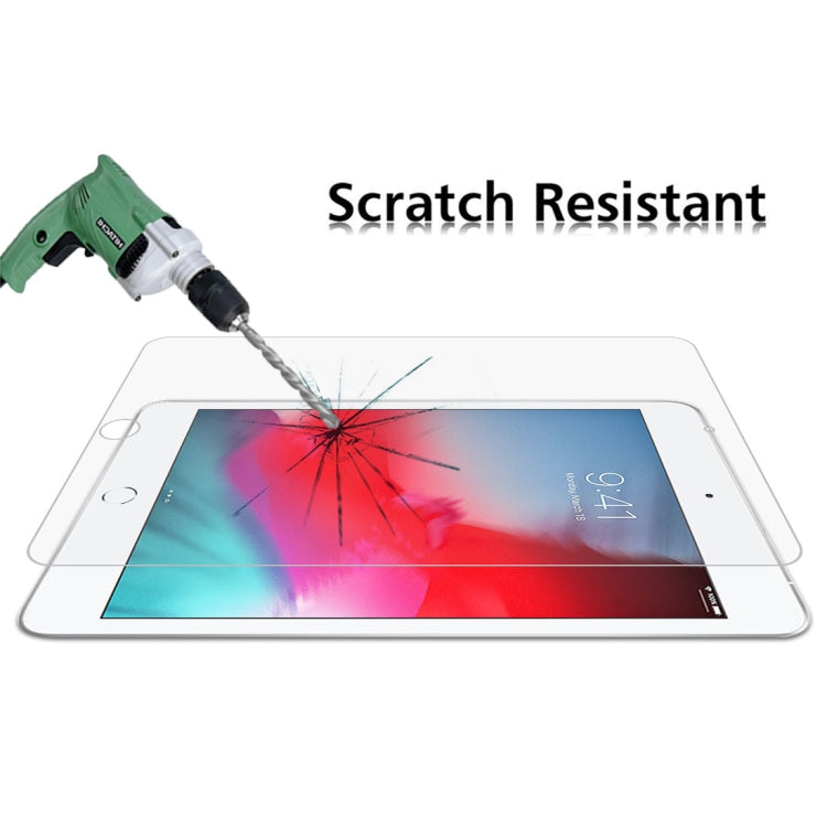 100個裝 適用於iPad mini 2019 0.4mm 9H硬度直邊防爆鋼化玻璃膜