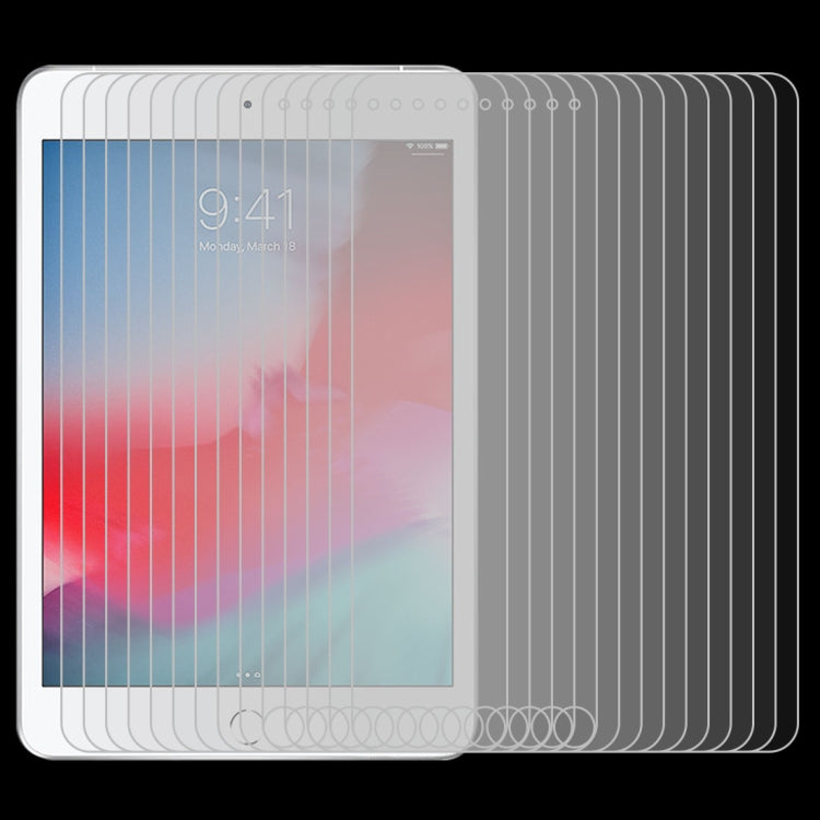 100個裝 適用於iPad mini 2019 0.4mm 9H硬度直邊防爆鋼化玻璃膜