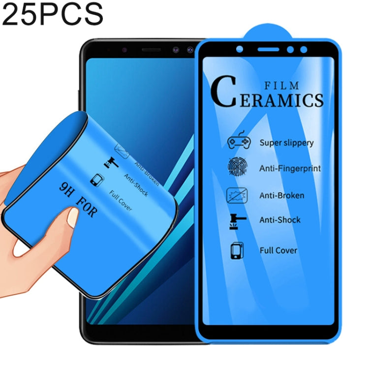 25個裝 2.5D 全膠全屏陶瓷貼膜 適用於三星 Galaxy A8