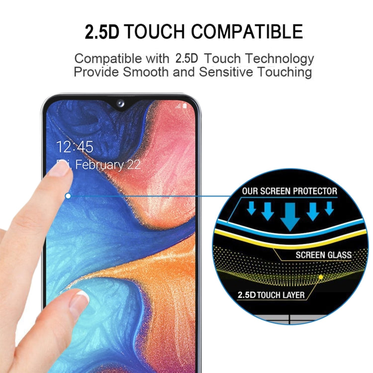 25 PCS 絲印二強 全屏鋼化玻璃膜適用於 三星 Galaxy J6