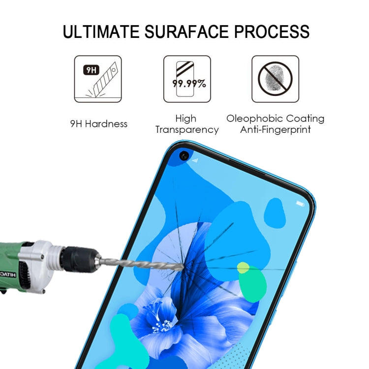 25 PCS 絲印二強 全屏鋼化玻璃膜適用於 華為 Huawei Nova 5i