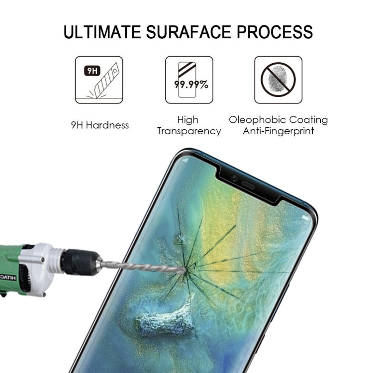 25個裝 適用於華為 Mate 20 Pro 3D曲面全屏鋼化玻璃膜